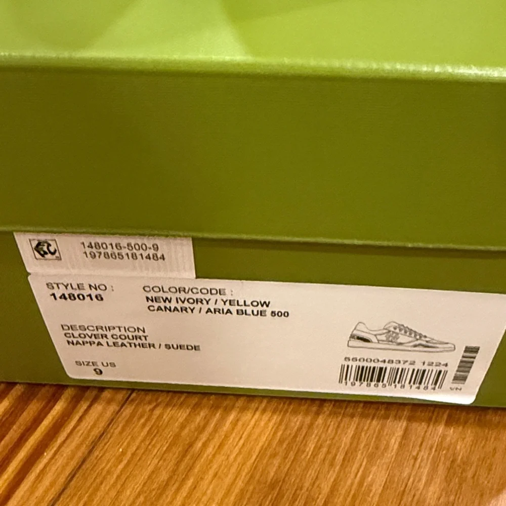 Tory Burch Cream and Purple Sneakers - Picture 3 of 6
